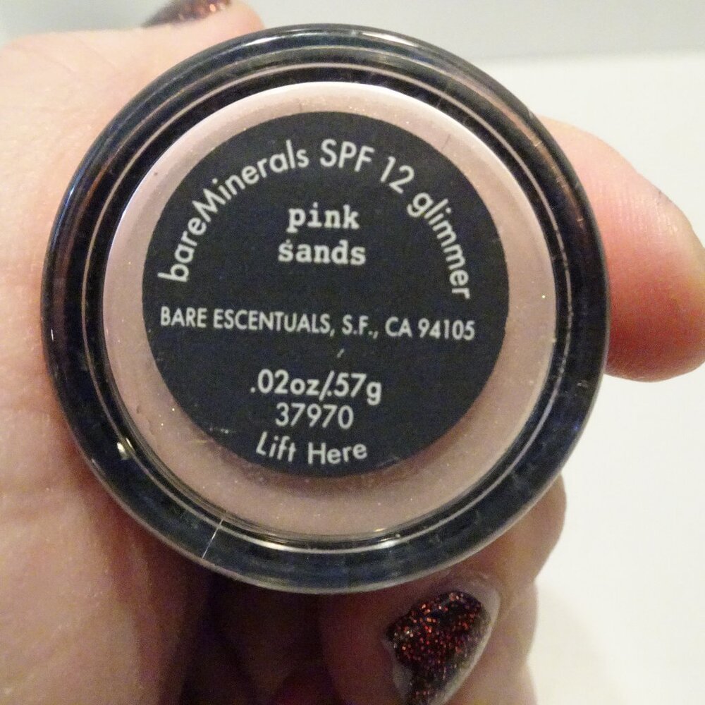 i.d. bareMinerals SPF 12 Glimmer Loose Powder PINK SANDS .02 oz .57 g NEW